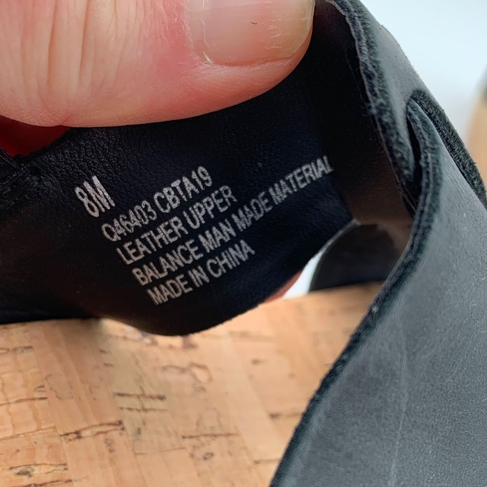 Kork-Ease Black Leather Cork Platform Strappy Sandals Size 8 - Picture 11 of 11